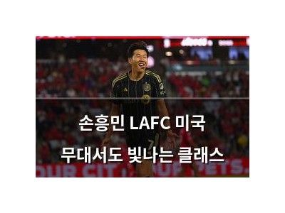손흥민 LAFC 미국 무대서도 빛나는 클래스