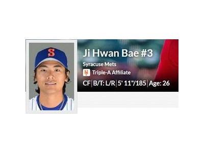 배지환 메츠 산하에서 멀티히트로 존재감 과시