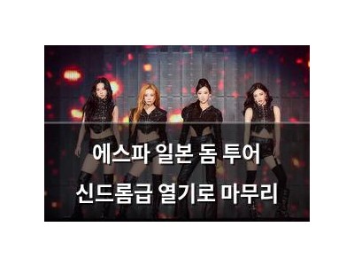 에스파 일본 돔 투어 신드롬급 열기로 마무리