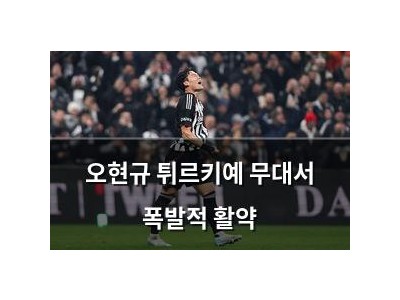 오현규 튀르키예 무대서 폭발적 활약