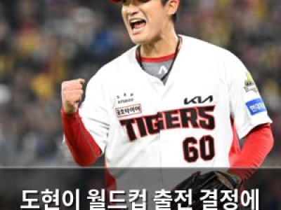 도현이 월드컵 출전 결정에 이범호 감독 언급