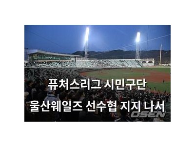 퓨처스리그 시민구단 울산웨일즈 선수협 지지 나서