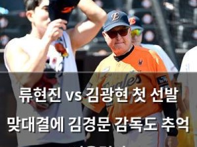 류현진 vs 김광현 첫 선발 맞대결에 김경문 감독도 추억 떠올렸다