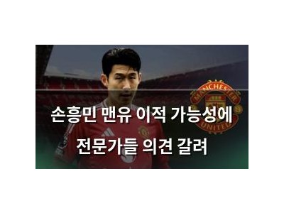 손흥민 맨유 이적 가능성에 전문가들 의견 갈려