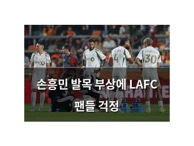 손흥민 발목 부상에 LAFC 팬들 걱정