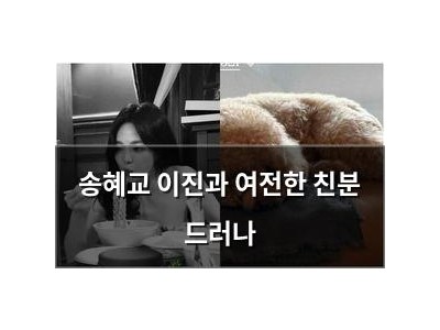 송혜교 이진과 여전한 친분 드러나